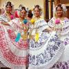 A national and traditional dress of Panama called the Pollera.  