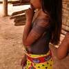 Village of Embera Puru indian child