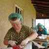 It was VERY HOT that day, but Dr.Isis Johnson-Brown's devotion is deep.  Pictured here at a Spay Panama Blitz.